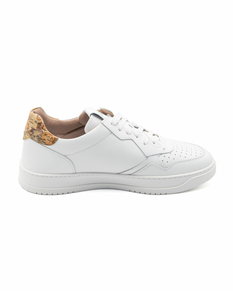 Sneakers Prima Classe pelle liscia con dettaglio Geo