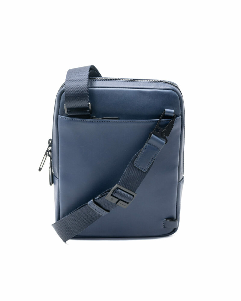 Tracolla uomo Piquadro porta ipad® vera pelle blu