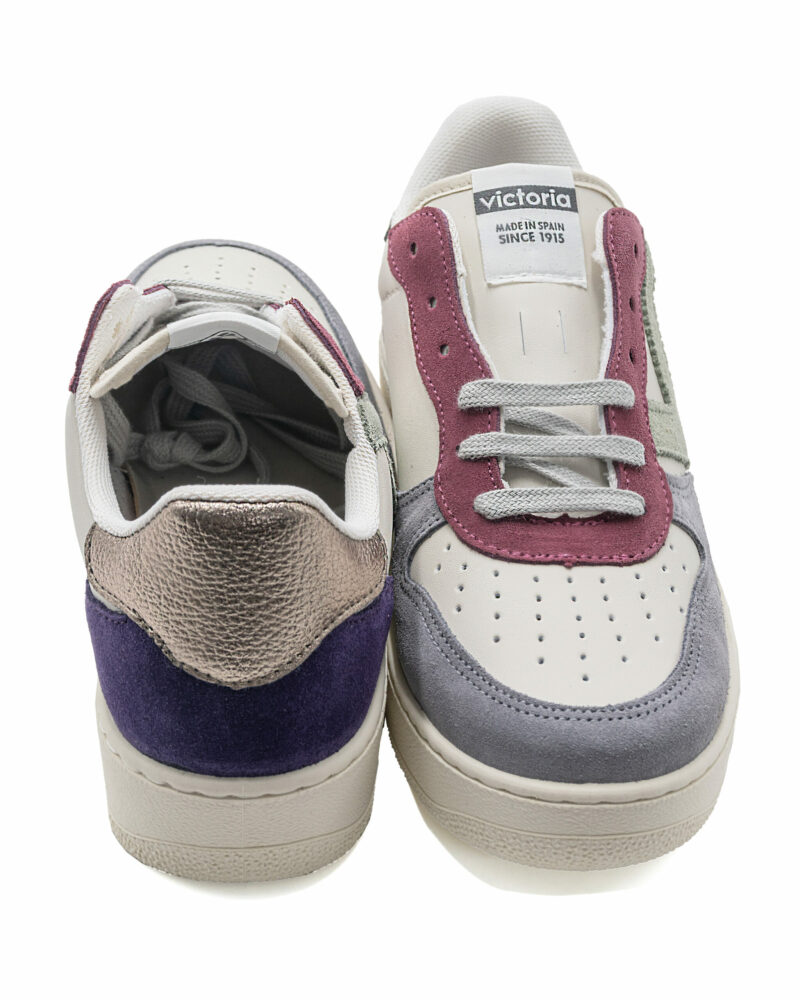 Sneakers Victoria Madrid crosta di cuoio multicolore