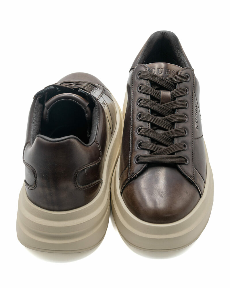 Sneakers uomo Guess Elba vera pelle effetto consumato - immagine 3