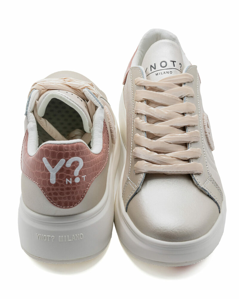 Sneakers Ynot con logo circolare 3d laterale