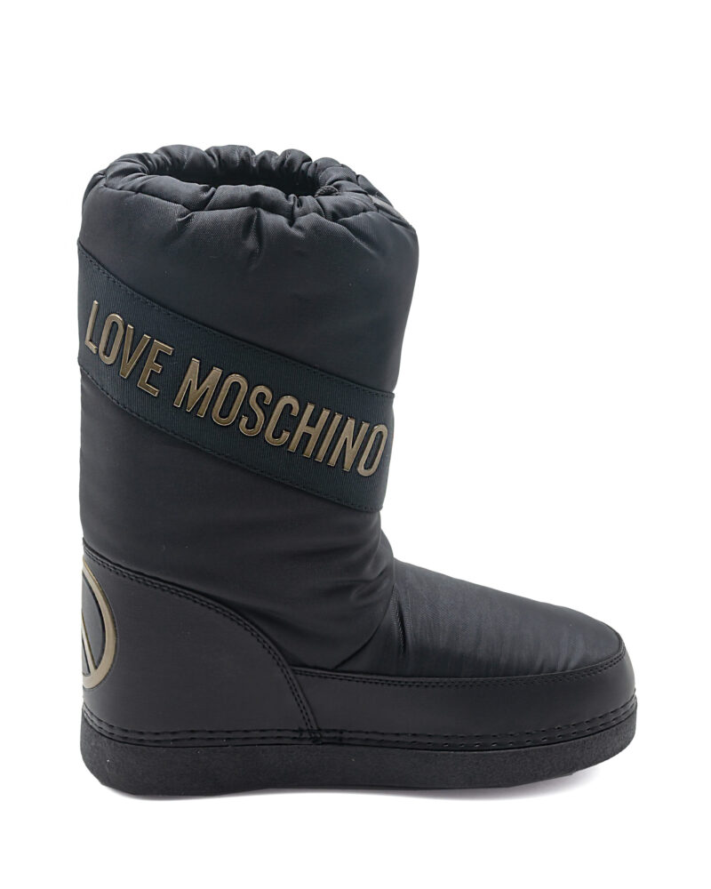 Stivaletti da neve alti Love Moschino scritta logo laterale - immagine 2