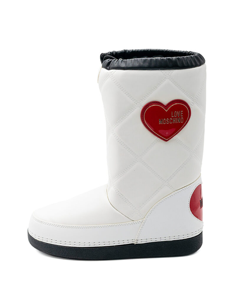 Stivaletti da neve alti Love Moschino in ecopelle trapuntata