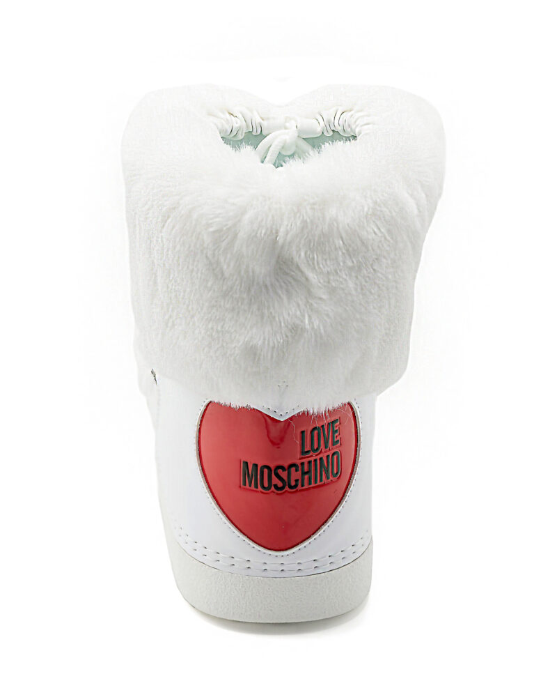 Stivaletti da neve bassi Love Moschino con maxi logo strass - immagine 3